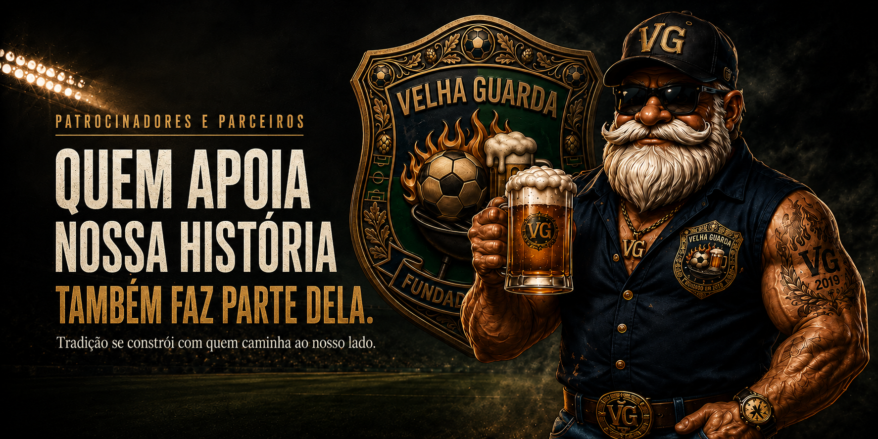 Patrocinadores e parceiros — quem apoia nossa história também faz parte dela